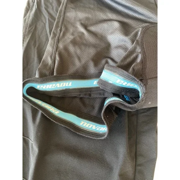 Novara Cycling Pants Crop Large Women's Capri Padded Liner Black Embroidered - Picture 14 of 16